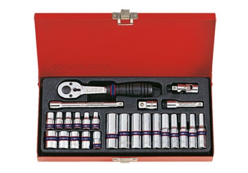 1/4" bộ tuýp 26 chi tiết hệ inch Kingtony 2526SR 1/4" bộ tuýp 26 chi tiết hệ inch Kingtony 2526SR